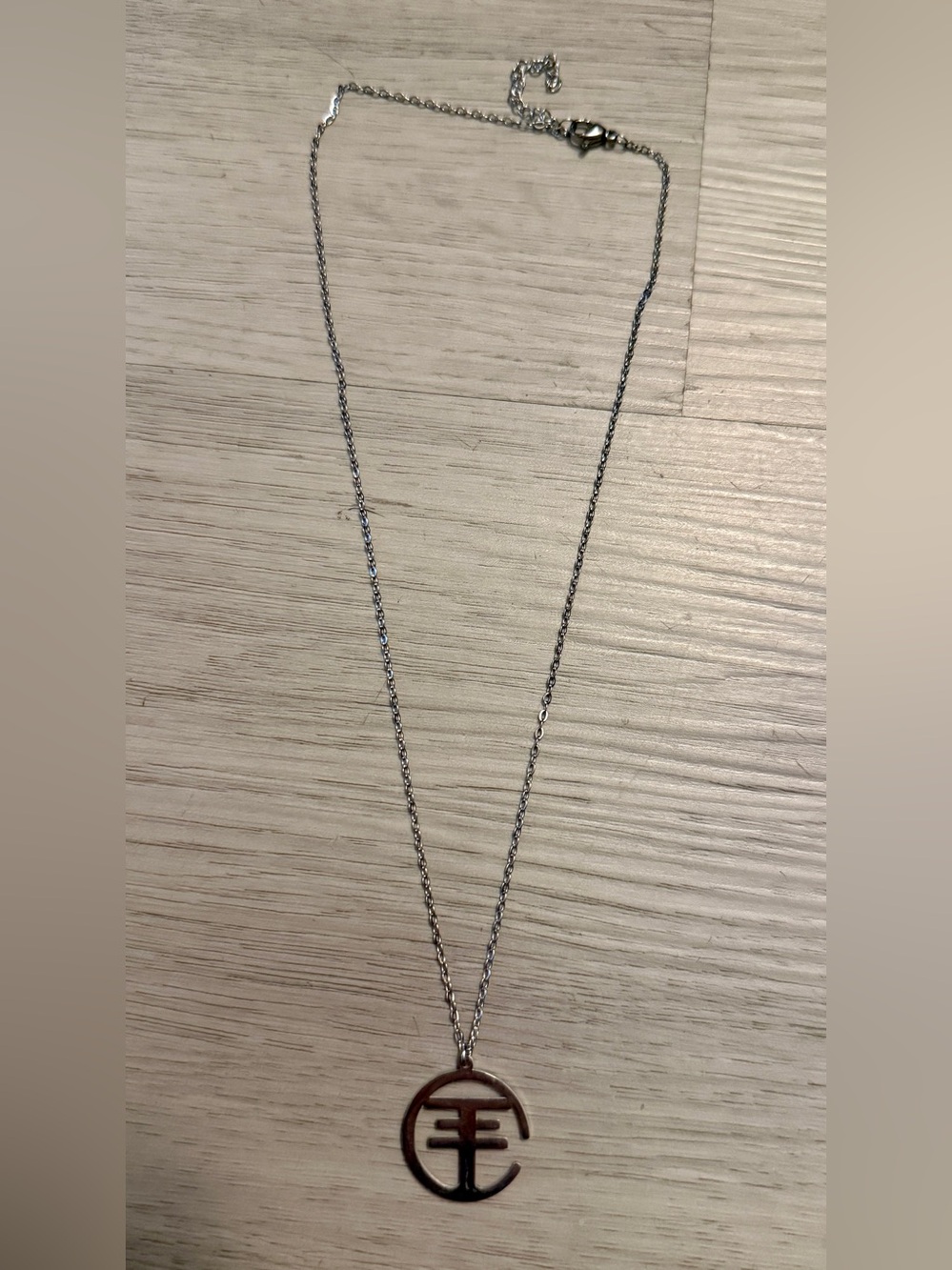 New Tokio Hotel Pendant Necklace Silver Colored Rock Band Stainless Steel